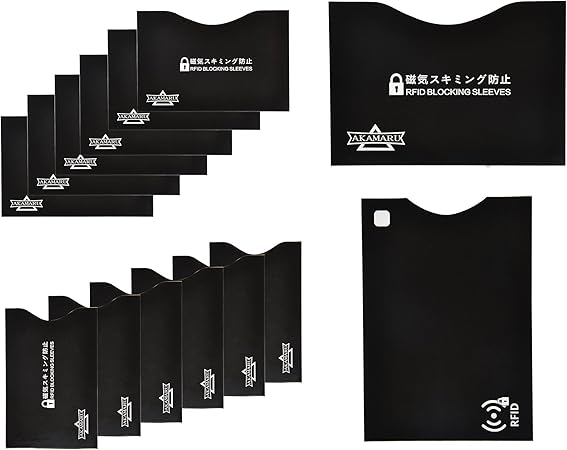 Amazon Akamaru クレジットカードケース Rfid スリーブ 磁気 スキミング 防止 薄型 12クレカ 2パスポートスリーブ 計14枚入り 黒 強化版 カードファイル 文房具 オフィス用品 Amazon Akamaru クレジットカードケース Rfid スリーブ 磁気 スキミング 防止 薄型 12クレカ 2パスポートスリーブ 計14枚入り 黒 強化版 カードファイル 文房具 オフィス用品