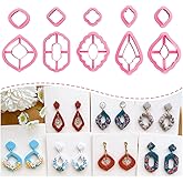 Keoker Polymer Clay Cutters, Boho Clay Cutters for Polymer Clay Jewelry, Basic Polymer Clay Cutters, Clay Earrings Cutters