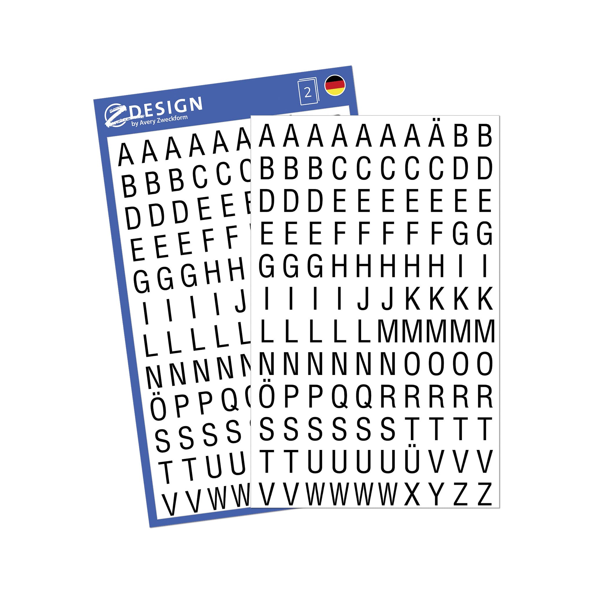 Small Black Letter Stickers x240 — image 1