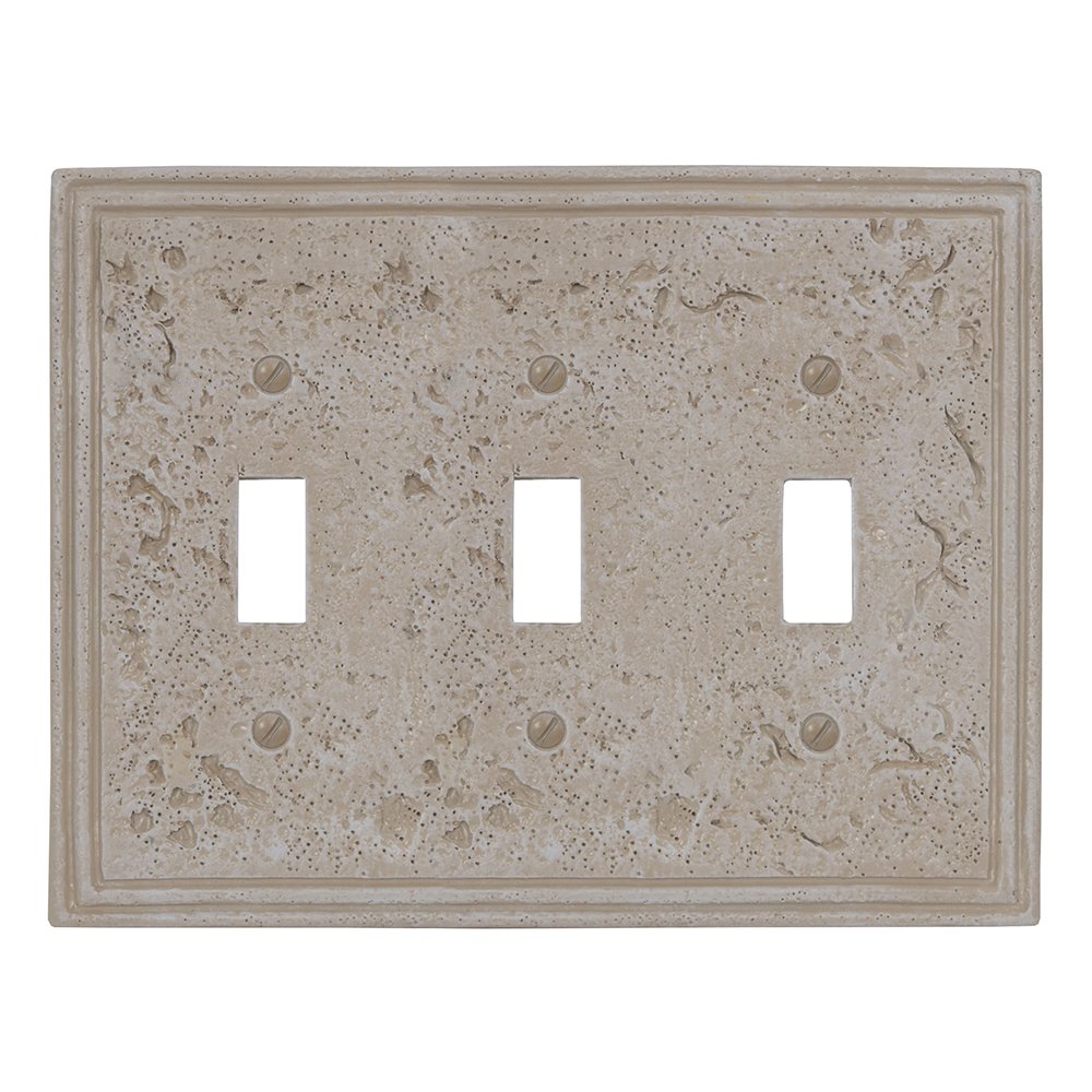 Crème Amertac 8349RA 1 Rocker GFCI Faux Stone Almond Wall plate Tools