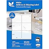 Anylabel 3-1/3" x 4" Shipping Address FBA Labels for Laser & Inkjet Printer - 6 Per Page Mailing Labels for Packages Permanen