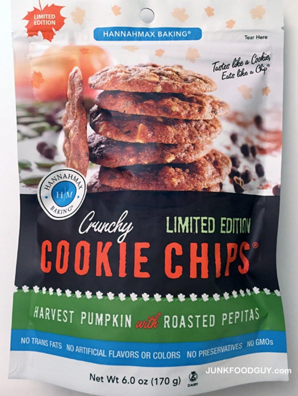 HANNAHMAX BAKING Cookie Chip Harvest Pumpkin, 6 Ounce