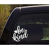 RUNNING L8 Be Kind - Kindness, Heart, Treat Others The Way You Want to be Treated Vinyl Decal Sticker for Window of car, Van, Jeep, Truck