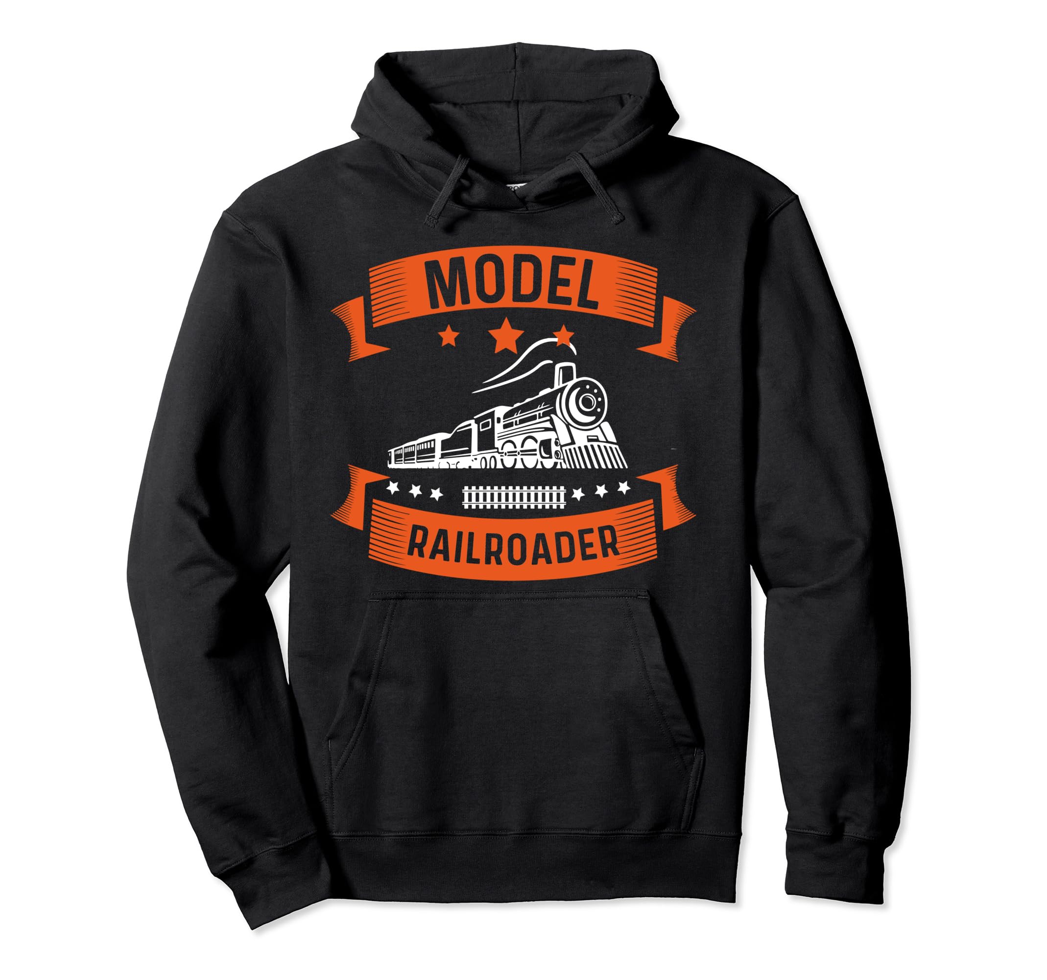 Model Train Collector Rail Scale Model Railroader Enthusiast Pullover Hoodie