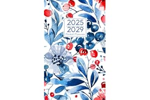 2025-2029 Pocket Planner: 5 year Pocket Calendar January 2025 to December 2029