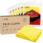S&F STEAD & FAST Tack Cloth, 6-Pc, Heavy Duty High Density 28×24 Mesh, Tack Cloths for Removing Dust from Woodworking, Tighter Weave Large Tac Cloths 18" x 36", Wax and Silicone Free Tac Rags