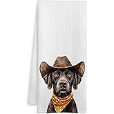 WOTYPU German Shorthaired Pointer Gifts Kitchen Towels, GSP Gifts Dish Tea Towel for Kitchen Decor, Dog Lover Mom Gift Hand Towels for Bathroom Decor, 16x24 Inch