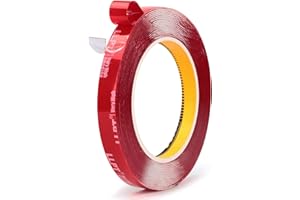 LLPT Double Sided Heavy Duty Tape Waterproof Mounting Tape 0.5” x 18Ft Two Sided Adhesive Photo Frame Hanging Strips for Post