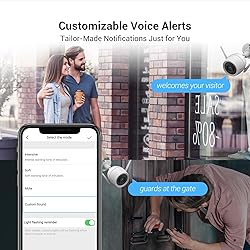 EZVIZ Custom Voice Alerts, 2K Outdoor Cameras for