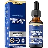 Blissta USP Pharmaceutical Grade Methylene Blue 1% Solution – Third-Party Lab Tested, Formaldehyde-Free, Heavy Metal Free –Nootropic - Cognitive Support, Brain Health, Energy & Focus Drops – 30ml