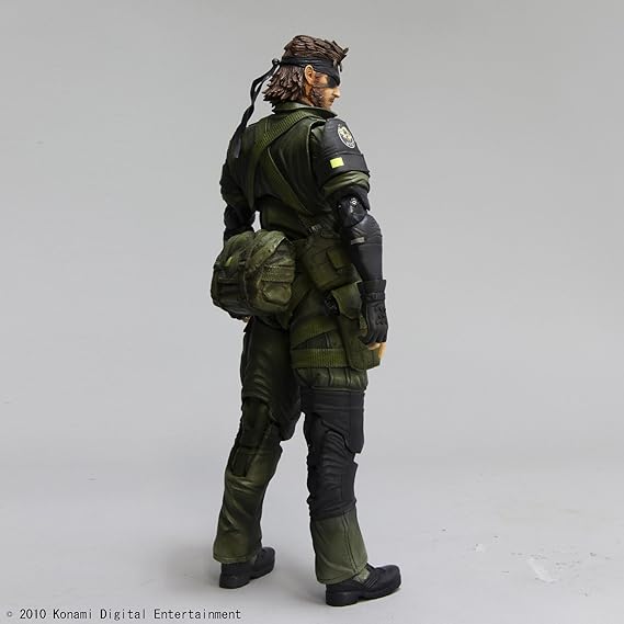 Amazon Com Metal Gear Solid Peace Walker Play Arts Kai Vol 3 Snake Jungle Fatigues Action Figure Toys Games