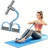 Vercxlyra Pedal Resistance Band with Handle,4/6/8 Resistance Levels Elastic Pull Rope, Exercise Bands for Leg Butt Training, Home Gym, Yoga, Pilates