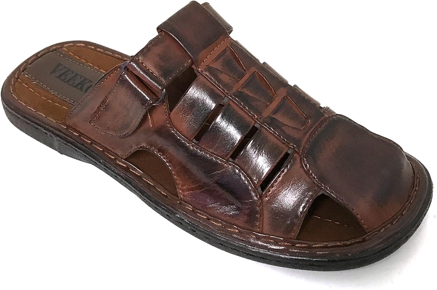 Mens closed toe slide sandals Clearance
