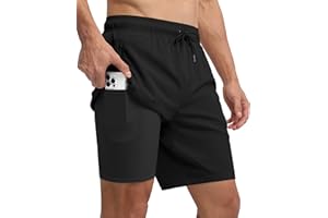 Willit Men's Swim Trunks Swim Shorts Quick Dry Beach Board Shorts Compression with Pockets