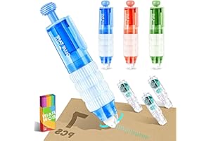 Scrapbook Tape Runner, 0.24IN * 118FT in Total, Upgraded Replaceable Inner Double Sided Tape for Crafts, 360° Rotating Dispen