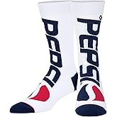 Cool Sock - Pepsi and Mtn Dew Novelty Crew Socks - Licensed Soda Merch-Unisex Sizes Comfy Cotton Blend - Great for Fans