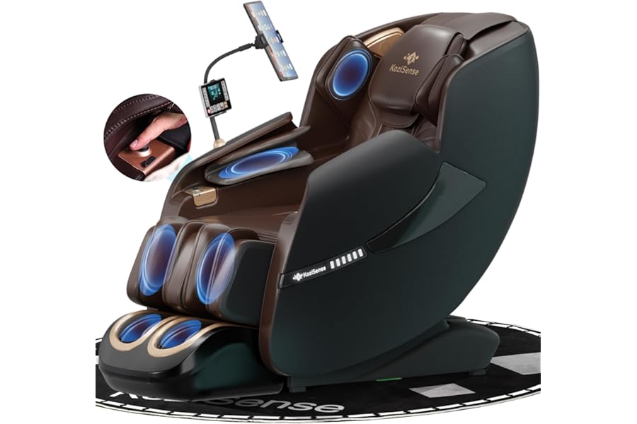 KoziSense 2025 Massage Chair Full Body, Zero Gravity SL-Track Shiatsu Massage Recliner Chair with Heat, AI Control, Body Scan and Calfrest Extension