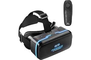FEEBZ 3D VR Headset for Kids 2.0 + Android Remote - for iPhone & Android Phones | with 3D VR Videos & Apps Links | Virtual Reality Goggles Set for Beginners