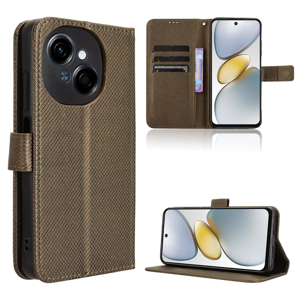 Elubugod Compatible with Tecno Spark Go 1 Leather