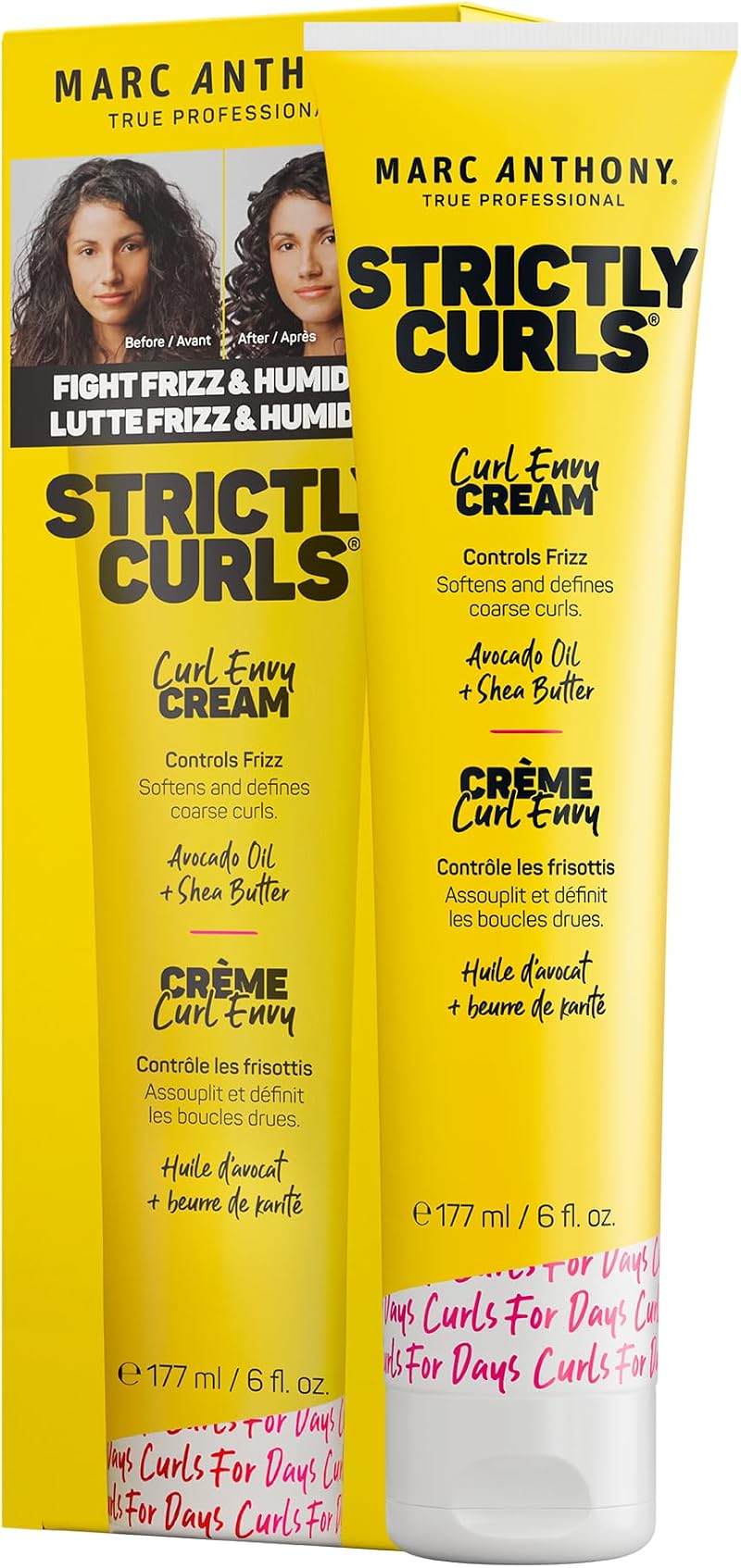 Marc Anthony Strictly Curls Perfect Curl Cream 6 Oz Shea Butter Avocado Oil