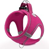 Joytale Soft Mesh Reflective Step In Dog Harness Pink XXXS