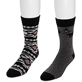 MUK LUKS mens Wool Socks (2 Pair Pack)