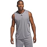 Adidas Mens Basketball Legends 3-Stripes Tank Top