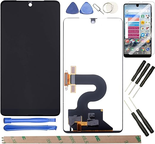 Amazon Com Yhx Us Black Screen Replacement Suitable For Essential Ph 1 17 Lcd Display Touch Screen Digitizer Assembly With 1 Piece Screen Protector And Tools