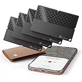 BFADEHA 2026 [Apple MFi Certified] (iOS Only) Bluetooth Tracker Smart Card for Apple Find My iPhone Wallet GPS Tracker, 5-10 Years Staying Power, Keys Finder and Item Locator for Keys, Bags, Passport