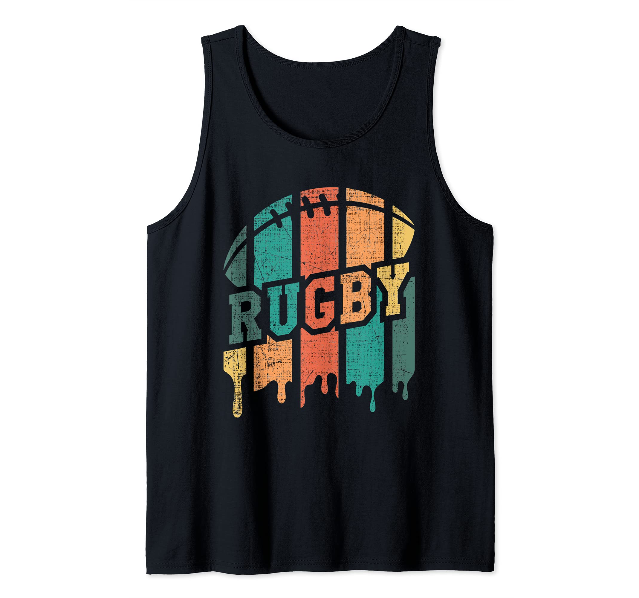 Vintage Retro Rugby Player Rugby Fan Rugby Coach Tank Top