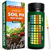 Soil Test Kit &ndash; 100 Soil pH Test Strips (3.5&ndash;9 Range) for Garden, Lawn &amp; Indoor Plants &ndash; Easy At-Home Soil Testing