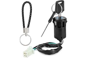 QAZAKY Ignition Key Switch Compatible with ATV Quad Scooter Go Kart Moped Buggy Pocket Mini Dirt Bike 50cc 70cc 90cc 110cc 12