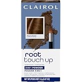 Clairol Root Touch-Up Temporary Concealing Powder, Medium Brown, Pack of 1 | Ammonia-Free | Instantly Cover Roots + Define Eyebrows | On-the-Go Compact with Mirror and Application Brush
