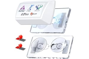 SILIANK Magnetic EZ Pass Holder for Car Windshield – Strong Magnetic Mount with Suction Cup, UV-Resistant Acrylic Toll Tag Holder – Compatible with EZ Pass, I-Pass, SunPass & More