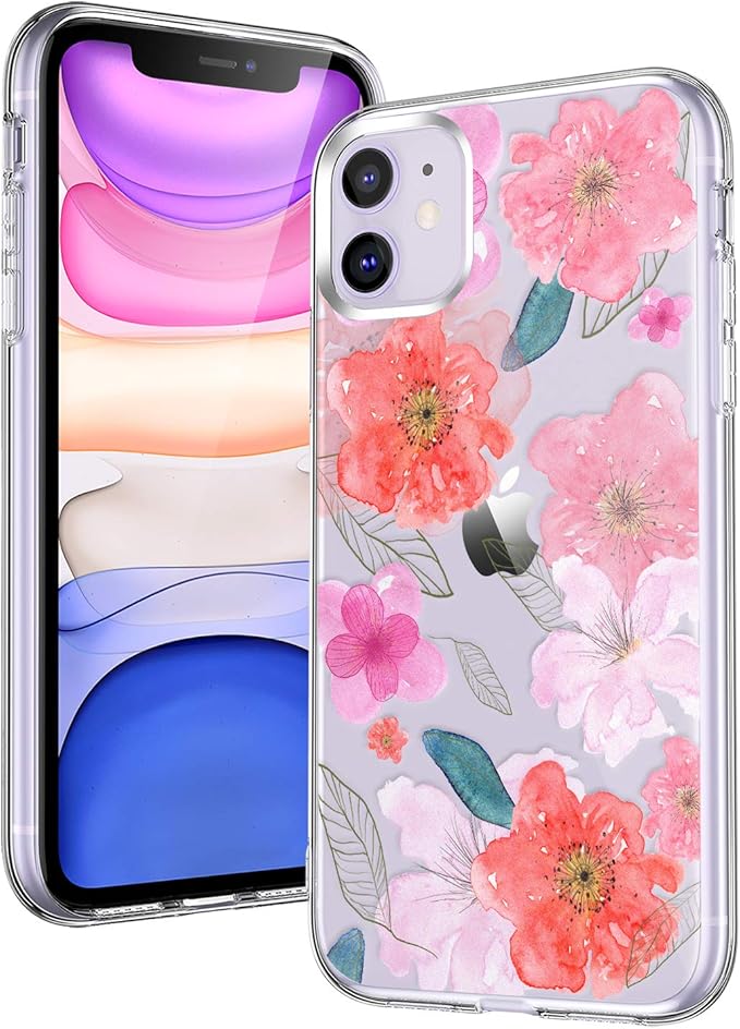 pink clear iphone 11 case
