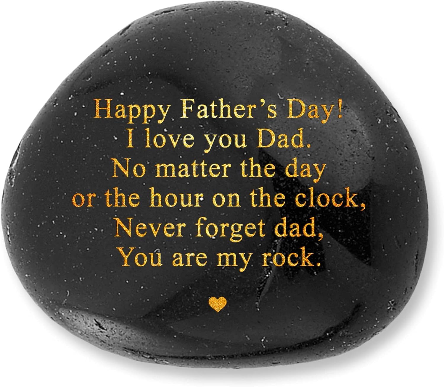 VELENTI Unique Gifts for Fathers Day - Engraved for Dad from Son - Heart-Warming You are My Rock from Daughter - Gifts for Men and Dad Who Have Everything
