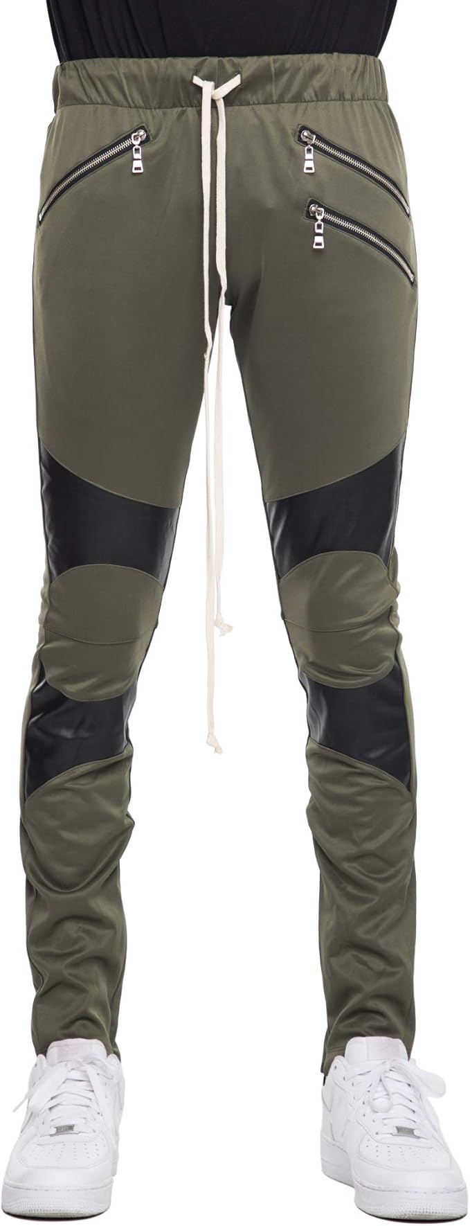 EPTM Men's Stripe Track Pants Slim Fit with Ankle Zippers Amazon.ca