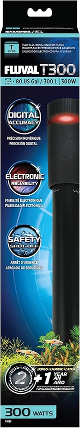 Fluval T300 Fully Electronic Heater for Freshwater up to 80 Gallons
