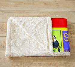 Twin 60"x80" Educational Learning Fuzzy Blanket