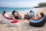 eBoutik Deluxe Inflatable Lounge Chair & Footstool Navy view 2