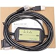 LITKEQ 1747-UIC Programming Cable for AB PLC SLC5/01/02/03/05 and Micrologix 1000 Series, USB to DH485/RS485/RS232, for Allen Bradley 1747-UIC Repalcement
