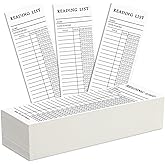50PCS Reading List Bookmark, Book Journal Reading Log, Book Tracker Bookmark, Personal Libraries Cards Book Tracker Notecards, Literary Gift for Reading Lover Readers, 2025 Reading Tracker