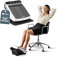 LifePro Foot Massager With Heat Function - Adjustable Speed Vibrating Foot Massage Machine for Legs, Arch and Toe -Under Desk