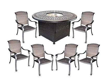 Amazon Com Santa Clara Wicker Furniture Cast Aluminum Fire