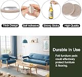 Yelanon Felt Furniture Pads 182 Pcs Self Adhesive Anti Scratch Floor Protectors view 4