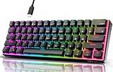 RK ROYAL KLUDGE RK61 Wired 60% Mechanical Keyboard Red Switch RGB Backlit