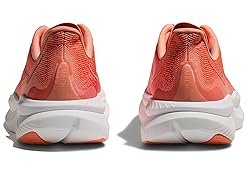 Hoka Women's Mach 6 Sneaker, Guava/White, 10.5