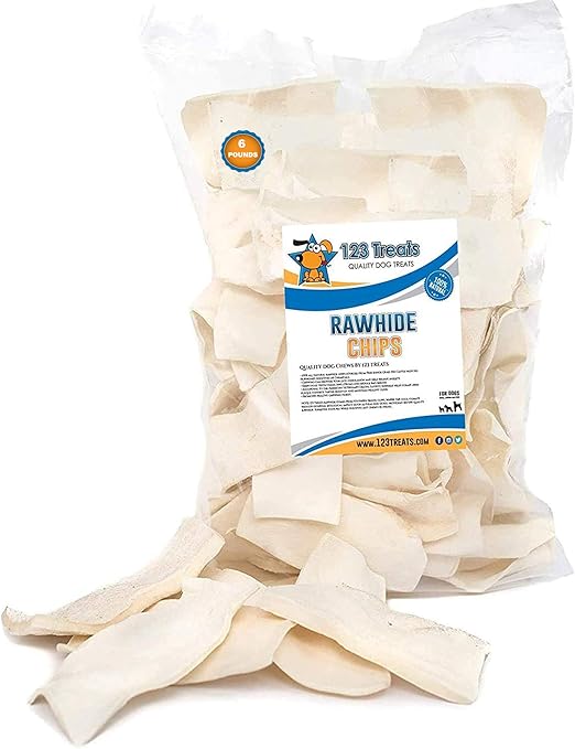 rawhide chew chips