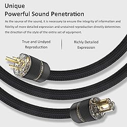 Audiocrast HiFi Power Cable, Hi-End Braided Sleeve