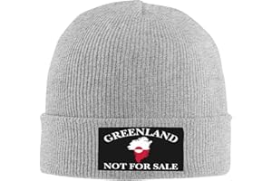 bamgen Greenland is Not for Sale Hats I Love Greenland Knit Cap Beanie Hat